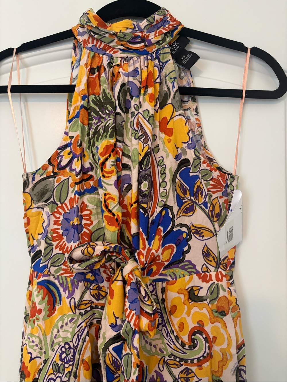 NWT MSK Petite Floral Halter Jumpsuit - Picture 5 of 10